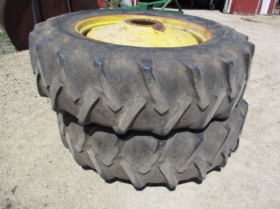 18.4-38 Axle mnt. duals, 9 bolt rims
