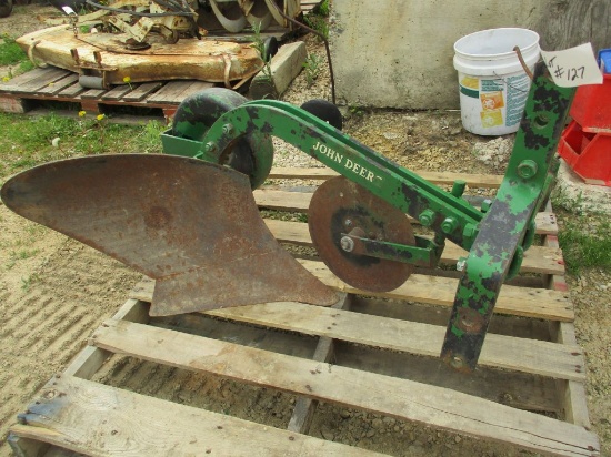 John Deere 1 bottom plow, for lawn tractor