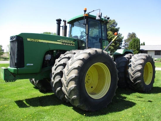 John Deere 9520, 4WD, 8,294 Hrs. showing, 3pt. quick hitch, 3 Hyd, 710/70R 42 duals, New rear wiring
