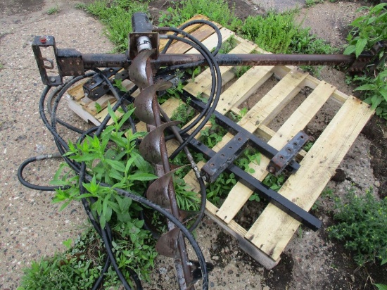 Hyd auger for combine hopper