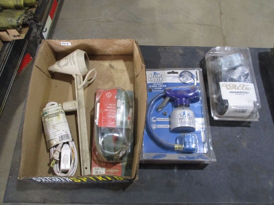 artic freeze gauge, extention cords, misc.