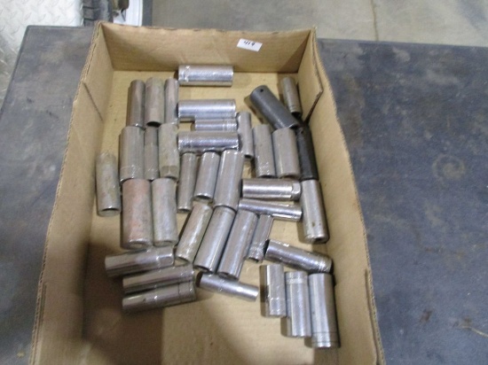 Assortment of deep well sockets