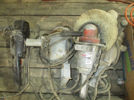 3 heavy duty buffers and heavy duty hammer drill