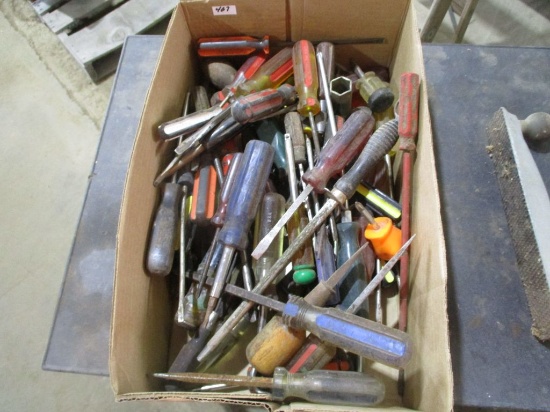 large assortment of screw drivers