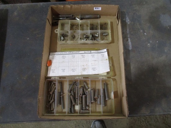 Machine pins grease fittings