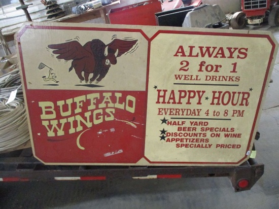 Buffalo Wild sign50''w x30;;h