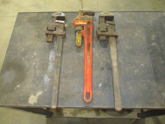 3 18'' pipe wrenches