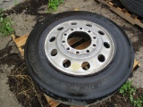 275/80R 24.5 tire & alum rim