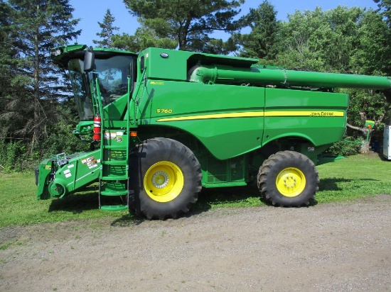 2024 John Deere S760, 4WD, 183 Sept. 271 Engine Hrs. one owner, Premium cab package, JD Link modem