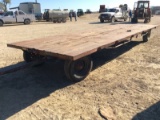 Flatbed 4 wheel trailer