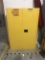uline H 1564M-Y flamible liquid storage cabinet yellow