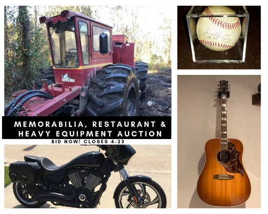 Memorabilia, Restaurant, & Heavy Equipment Auction