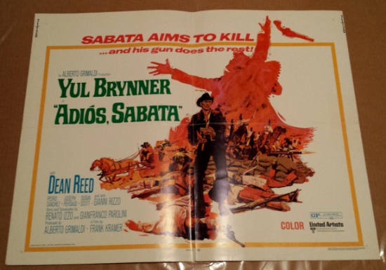 Adios Sabata 1971 Half-Sheet Poster