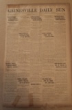 1920 Newspaper - Pancho Villa Surrenders - Gainesville Daily Times