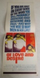 Of Love and Desire 1963 Insert