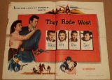 They Rode West 1954  Half-Sheet Poster