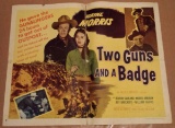 Two Guns and a Badge 1954  Half-Sheet Poster