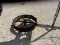 antique steel wheel single