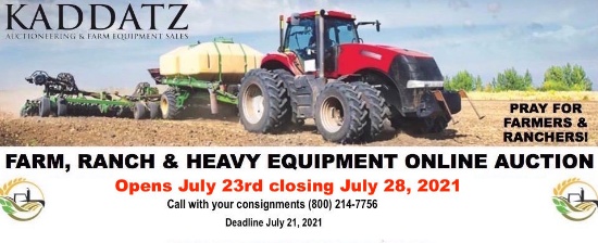 Farm, Ranch, Heavy Equipment Online Auction