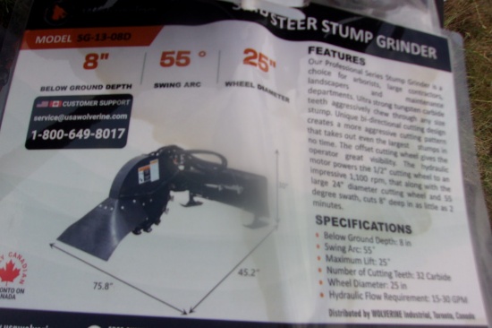 Wolverine SG-13-08D Stump Grinder