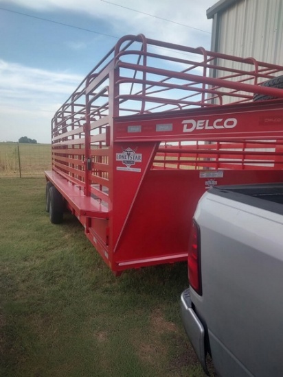 2023 Delco Cattle Trailer
