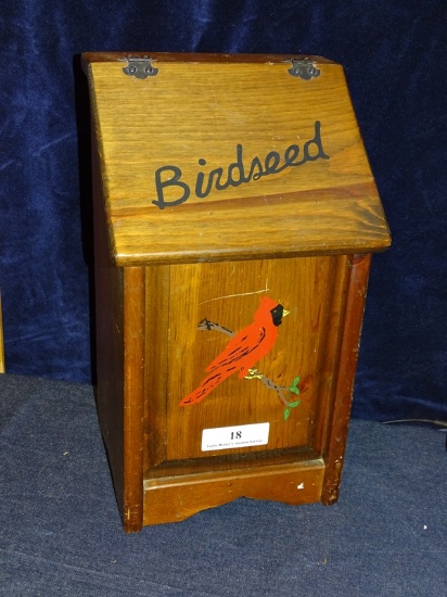 Wooden Birdseed Holder