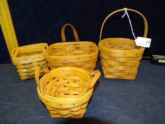 Lot Of 4 Longaberger Baskets