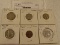 Pakistan 6 Coin Lot 1964,1965,1968,1969,1975,1951