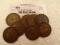 Lot of 8 Early British Pennies