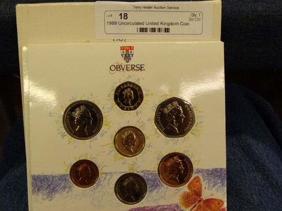 1989 Uncirculated United Kingdom Coin Collection