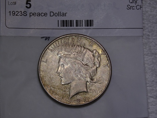 1923S peace Dollar