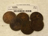 6 Early British Pennies