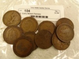 10  Early Btitish Pennies