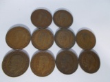10 Early  British Pennies