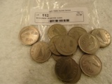14 Ireland 10 pence coins
