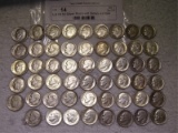 Lot Of 53 Silver Roosevelt Dimes-Various Dates