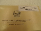 1976 Republic Of Malta Decimal Proof Set-Franklin