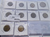 17 British 3 Pence Coins & 1 10 Pence