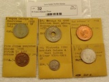 6 Coins British Prov 1942,1950,1928'1946,1891,1942