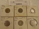 India 6 coin Lot 1957,1963,1968,1973,(2)1974