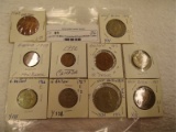 Lot Of 10 Misc Canadian&Great Britain Coins