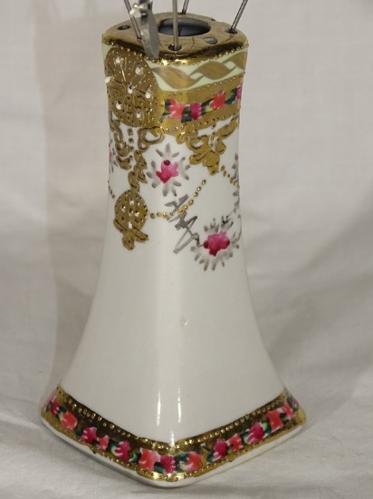 Nippon Hat Pin Holder Hand Painted4.75" w/pins