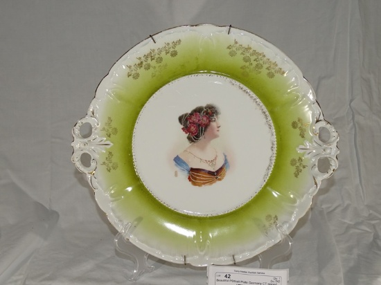 Beautiful P0rtrait Plate Germany CT signed  10"