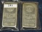 2 Englehard 10 Troy Oz Silver Bars C649638 &C64965