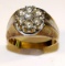 10 KT Gold Man's Ring with 7 Diamond