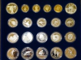 1983-84 LA & Sarajevo 4 GOLD & 17 SILVER COIN SET