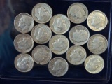 15 Roosevelt Silver Dimes Various Dates and Mints