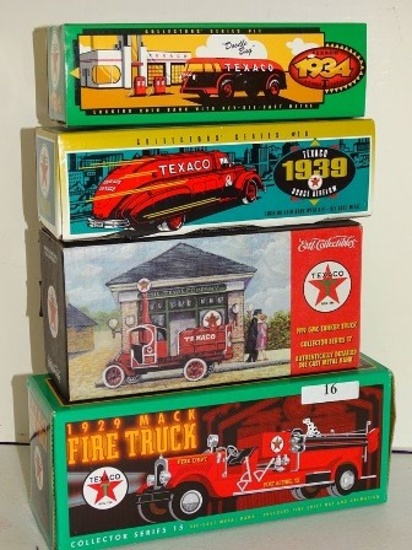 Lot Of 4 Texaco Die Cast Trucks