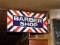 Barber Shop Porcelain Sign Flanged Double Sided