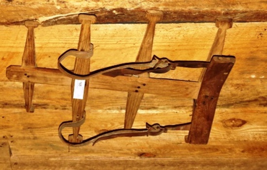 Primitive Wooden Back Rack